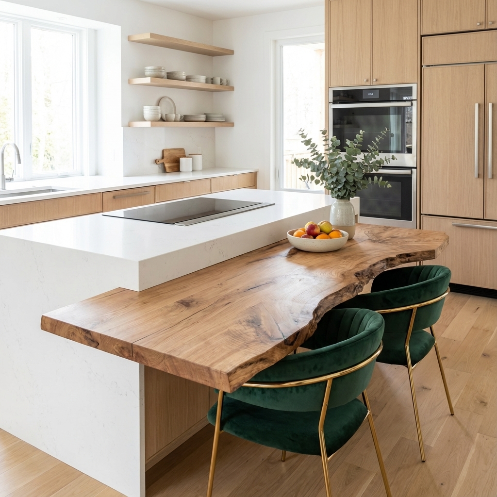 Masivní stůl MASIVIO v kuchyni